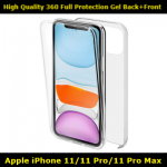 High Quality 360 Full Protection Gel Back+Front for iPhone 11/11 Pro/11 Pro Max Slim Fit Look
